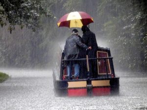 couple in storm